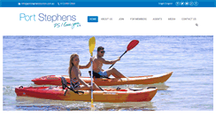 Desktop Screenshot of portstephenstourism.com.au